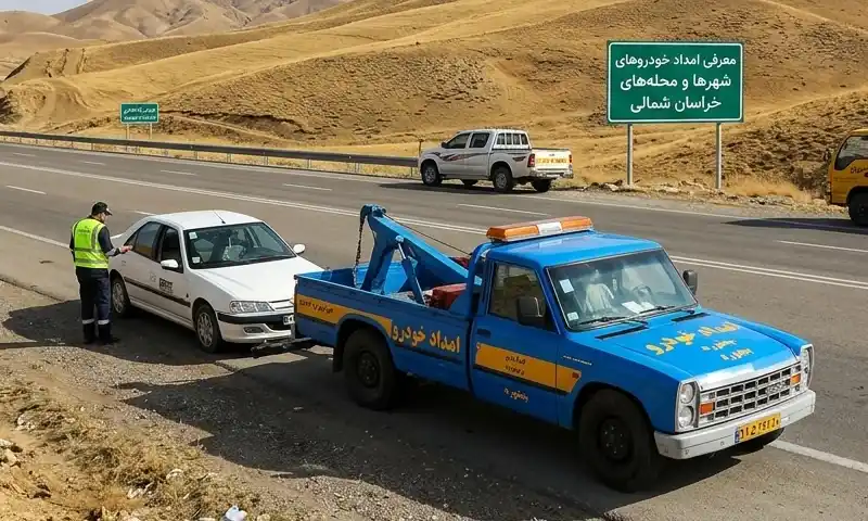امدادخودرو شهرهای خراسان شمالی
